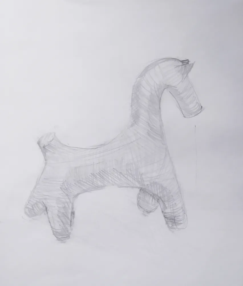 Тема: "Светотень. Объем"
Рисунок