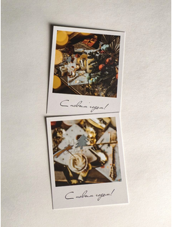 Открытка "Приятно" ОПТ (полароид) Новогодние