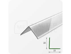 УГОЛ ДЕКОРАТИВНЫЙ 10Х10 УП 01-27.2700.501Л СЕРЕБРО (матовый)