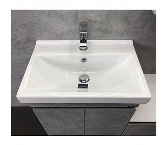 Тумба-умывальник "Осло-60" бетон светлый с раковиной  Fest 60 F01