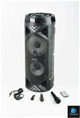 Портативная акустика BT SPEAKER ZQS-6201, 25 Вт, черный