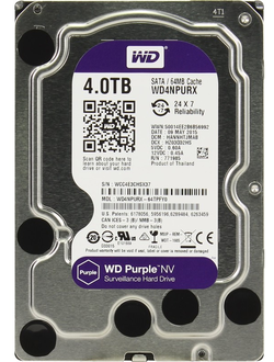4 ТБ Жесткий диск WD Purple NV IntelliPower [WD40PURZ]