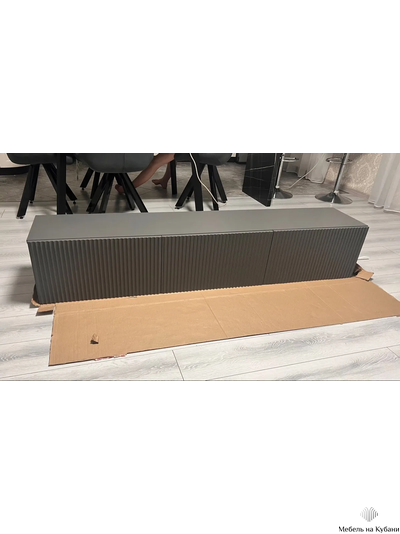 Инфинити гостиная подвесная 1800 мм Графит / мдф Эйфория QR-17