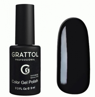 Гель-лак GRATTOL GTC 002 BLACK (черный), 9мл.