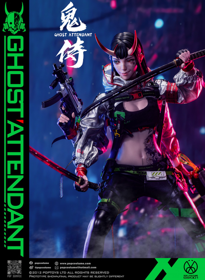 ПРЕДЗАКАЗ - Девушка-киборг - Коллекционная ФИГУРКА 1/6 scale Ghost Attendant (GS-001) - POP COSTUME  ?ЦЕНА: 26900 РУБ.?
