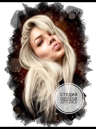 Портрет в Стиле Реализм 1 Человек