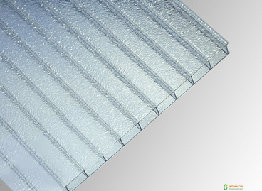 Сотовый поликарбонат Полигаль Фриз (эффект колотого льда) (1,3кг/м2)