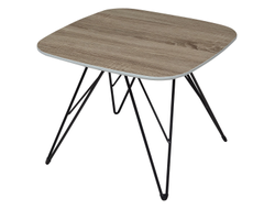 Стол журнальный WOOD82 #4 дуб серо-коричневый винтажный M-city