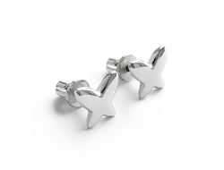 Серьги Гвоздики Бабочка