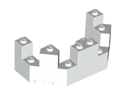 Castle Turret Top 4 x 8 x 2 1/3, White (6066 / 6097483 / 6405558)
