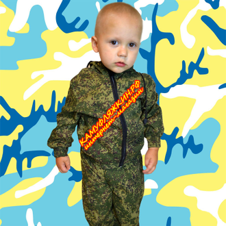 летний камуфляжный костюм для малышей расцветка цифра фото-2