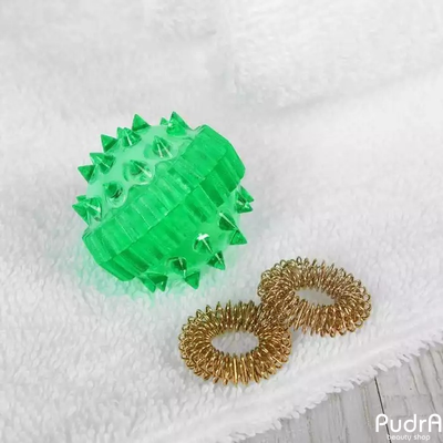 Набор массажеров "Су джок", 2 кольца, цвет микс