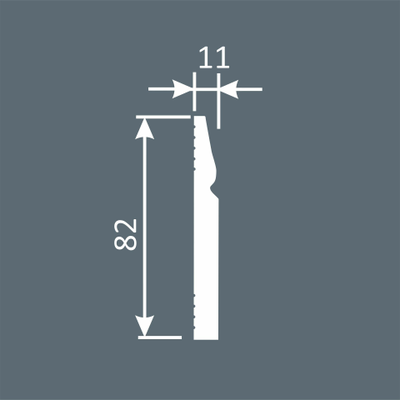 Cosca напольный плинтус, экополимер PX031