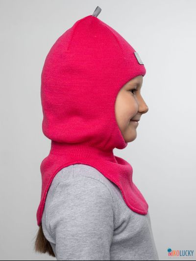 Шапка-шлем "NK"   20101-01, цвет ярко-розовый р. 54-56