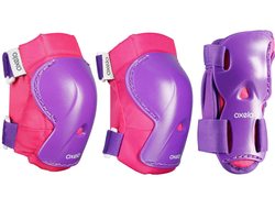 Купить комплект защиты OXELO PLAY (розовый) в Иркутске