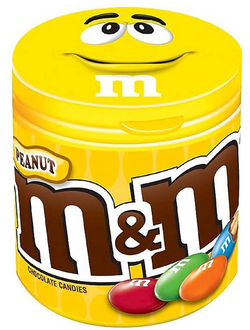 Драже M&M's Peanut баночка 100гр (6 шт)