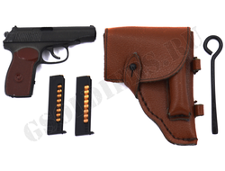Пистолет Макарова с кобурой 1/6 (DAM 78035) - DAMToys