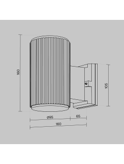 Настенный светильник (бра) Rando, O419WL-01W