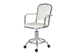 Кресло на винтовой опоре с подлокотниками КР09