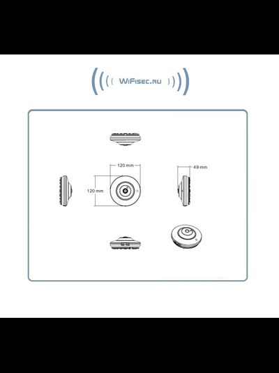 Панорамная WiFi/LAN видеокамера с DVR и аудиоканалом, Full HD 2 Mp (freeip PRO)