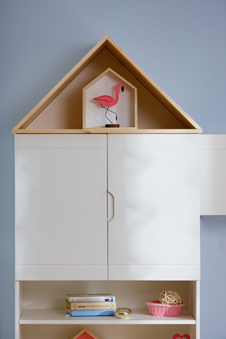 Стеллаж ТК №12 на высоких ножках из массива сосны 82 х 45 х 178 см