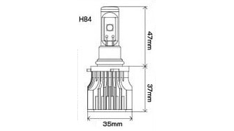 Светодиодные LED лампы для противотуманных фар PIAA HB4 (2800K)