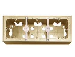 Efapel 10995 ADU, Коробка накладная, 3 поста, золото
