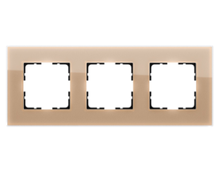 1L1003GG Рамка тройная Стекло, шампань глянцевое