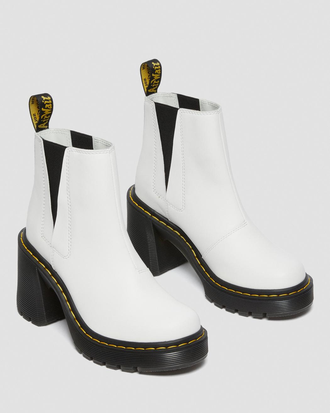 Челси Dr. Martens 2976 Spence Leather White белые женские