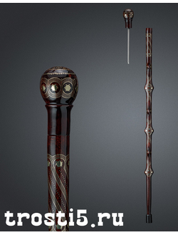 трость отвертка с украшением золотистой нитью