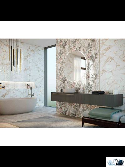 Плитка Creto Shine white 30х90 см настенная