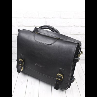 Кожаный портфель Realdo black (арт. 2017-01)