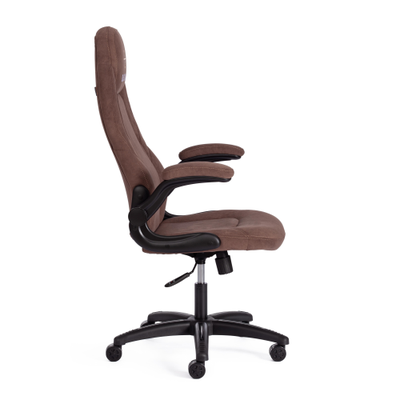 Кресло компьютерное BAZUKA (БАЗУКА) флок коричневый