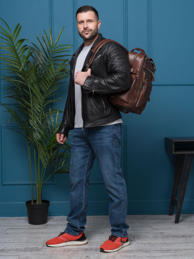 Кожаный рюкзак Corruda Premium brown (арт. 3092-53)