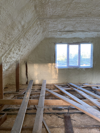 Утепление мансарды пенополиуретаном