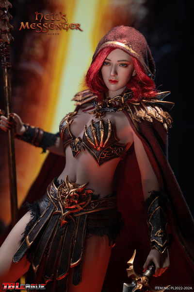 Адская вестница в золотом - КОЛЛЕКЦИОННАЯ ФИГУРКА 1/6 Hell's Messenger Golden (PL2022-202A) - TBLeague