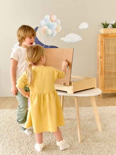 Световой планшет для рисования песком FOXLIK 4-в-1