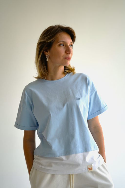 ЖЕНСКИЙ КОСТЮМ "ВОЗДУШНЫЙ" ГОЛУБОЙ