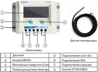 Контроллер заряда EP VS3048AU (фото 4)