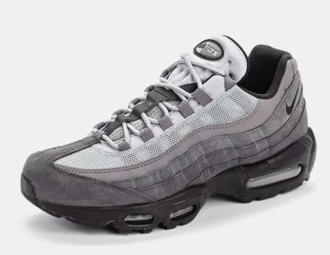 Nike Air Max 95 Black Grey (Черные с серым) сбоку