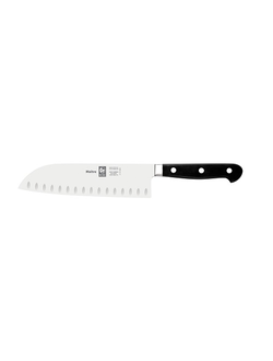 Нож японский Santoku 180/300 мм. с бороздками, кованый MAITRE Icel /1/