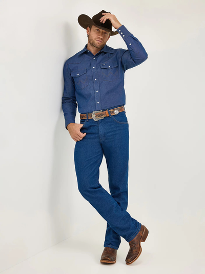 Джинсы 31MWZ Wrangler® Cowboy Cut® свободный крой [стираные]