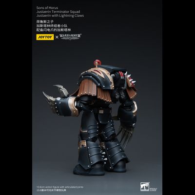 Терминатор Сынов Хоруса (Warhammer Horus Heresy) - КОЛЛЕКЦИОННАЯ ФИГУРКА 1/18 Sons of Horus Justaerin Terminator Squad with Lightning Claws (JT9725) - JOYTOY