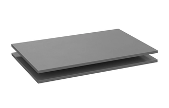 ШК 5 Комплект из 2-х полок для шкафа 800 / 1200 / 1600 графит серый (копия)