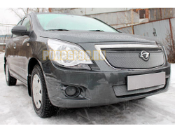 Защита радиатора Chevrolet Cobalt 2013- / Ravon R4 2016-chrome низ