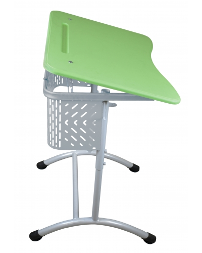 Стол ученический МЕГА одноместный, регулируемый, с перфорированным экраном
