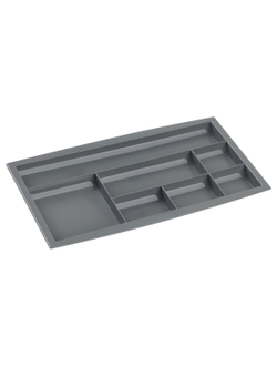 Настольная подставка СТАММ "Field", пластиковая, серая