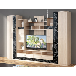 ШМ134 Гостиная Меган. Размер: 2920х2035х465. ТВ-ниша: 1100х865.