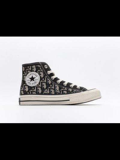 Converse x Dior B23 темно-серые высокие 162050c