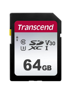 Карта памяти Transcend 300S SDXC 64Gb UHS-I Cl10, TS64GSDC300S